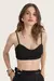 top tricot hibisco preto