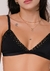 TOP CORTININHA FIXO CROCHÊ PRETO