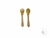 Kit Garfo e Colher de Bambu com Silicone - Bloo Baby