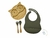 Kit Prato Coruja e Talheres Bambu com Babador de Silicone - Bloo Baby