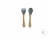 Kit Garfo e Colher de Bambu com Silicone na internet