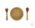 Kit Bowl Bambu e Talheres Bambu (3 peças) - Bloo Baby