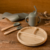 Kit Prato Divisórias de Bambu 5 peças