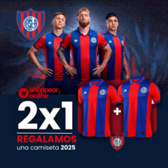 PROMO EXCLUSIVA 2x1 SAN LORENZO - ¡ 2 CAMISETAS NUEVAS TITULARES 2025 POR EL PRECIO DE 1! - comprar online