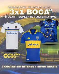 NUEVA PROMO 3X1 BOCA - ¡CAMISETA TITUTAR + CAMISETA SUPLENTE + NUEVA CAMISETA ALTERNATIVA! en internet