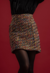 Saia Feminina Curta Tweed Cintura Alta - loja online