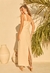Conjunto Feminino 100% Linho Saia Midi Cropped