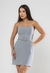 Vestido Curto com Cinto Sem Alça