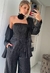 Conjunto Feminino Alfaiataria Risca De Giz - loja online