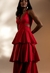 Vestido Linho Camadas Com Recortes - comprar online