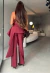 Conjunto Feminino Alfaiataria Calça Blusa Asssimétrica Badado Lateral na internet
