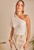 Imagem do Blusa Cropped Decote Diagonal Franzido