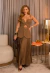 Vestido Plissado com Recorte - Nina Ritz