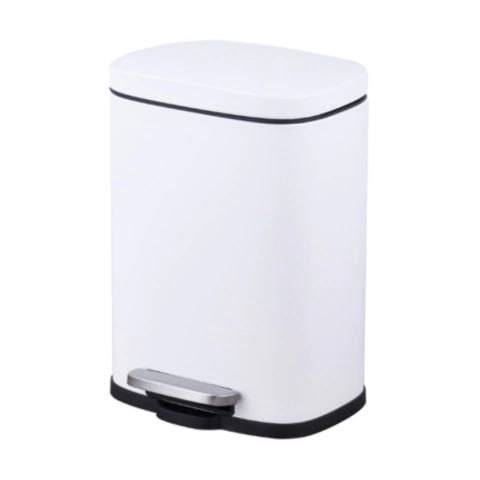 Cesto rectangular ac/inox 12L blanco - comprar online