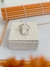 Anel de Prata 925 Coração Cristal com Bolinhas