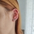 Imagem do Brinco Ear Cuff de Prata 925 4 Zirconias