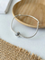Pulseira de Berloques de Prata 925 Redondo Coração Cravejado 2,5mm