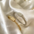 Bracelete Insp CH Fundo Madrepérola Banhado A Ouro 18k e Ródio Branco - comprar online
