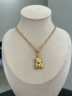 Colar de elo com teddy
