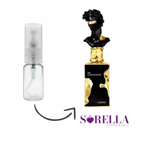 His Confession Lattafa - Decante 5ml - EDP (Ref. Olfativa Dior Homme Intense )