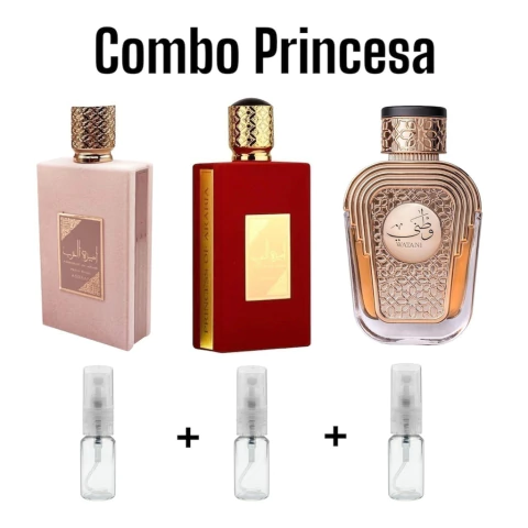 Combo Princesa - 3 Decantes 5ml - Ameerat 5ml + Ameerat Prive 5ml + Watani 5ml