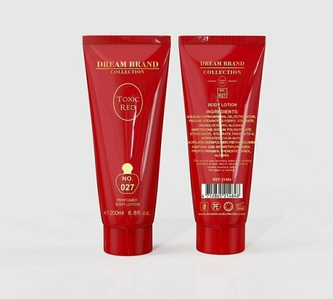 Hidratante Toxic Red Brand Collection 200ml -N.027- Ref. Olfativa: Hipnotic Poison