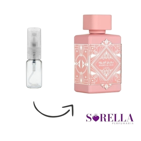 Badee Al Oud Noble Blush Lattafa - EDP Decante 5ml - Perfume Árabe