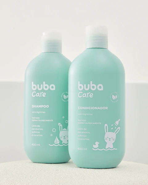 KIT SHAMPOO + CONDICIONADOR BUBA CARE 400 ML – CUIDADOS PARA O CABELO