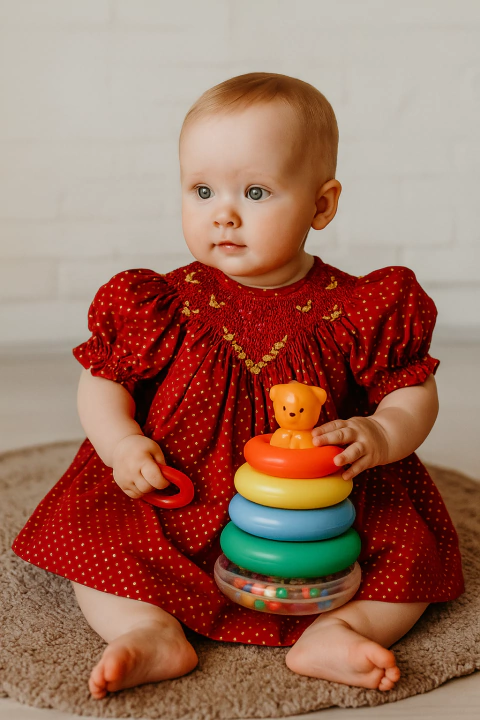 Vestido casinha de abelha com poá douradinho - comprar online