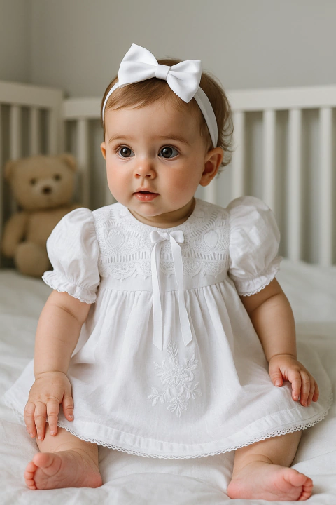 Vestido de Batizado tres ordens - comprar online