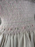 Vestido infantil bege com bordado rosa - loja online