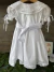 Vestido de Batizado com manguinha princesa e gola dupla - My Little Dress Kids