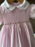 Vestido infantil com bordado e calcinha rosa bebê na internet