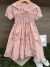 Vestido infantil com babados e estampa floral na internet