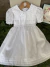 Vestido de batizado infantil com renda e laço na internet