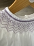 Vestido casinha de abelha com bordado lavanda na internet