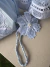 Vestido lágrima azul com Renda renascença na internet