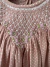 Vestido Infantil com poa rosa seco - loja online