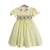 Vestido infantil amarelo com manga princesa