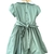 Vestido casinha de abelha verde com manga tulipa - loja online