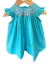 Vestido de bebê azul Tiffany sem manga - comprar online