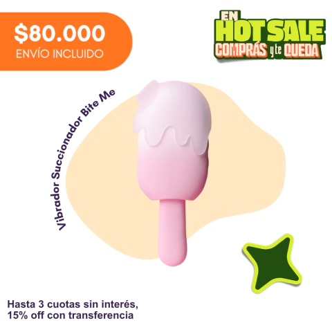 Vibrador y Succionador Bite Me by HANDE