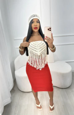 SAIA EM TRICÔ - Samantha Fashion