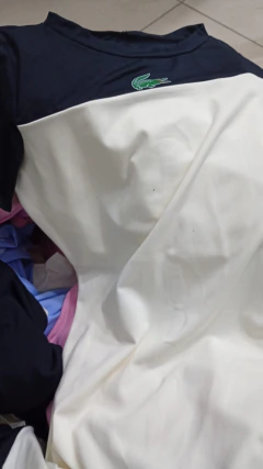 VESTIDO LACOSTE BICOLOR EM MALHA SUPLEX - Samantha Fashion
