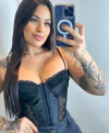 CORSELET LARA COM ALÇA EM MALHA PRADA SHINE, COLCHETES, BARBATANAS E SEM BOJO - comprar online