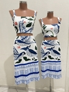 CONJUNTO MIDI ESTAMPA DIGITAL EM MALHA SUPLEX