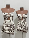 CONJUNTO EM MALHA FLUIT COM BOJO E FRANZIDO NA LATERAL DA SAIA - comprar online