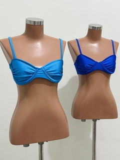 CROPPED JADY EM POLIAMIDA ACETINADA COM ARO DE SUSTENTAÇÃO E REGULAGEM NAS ALÇAS - comprar online