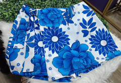 SHORT SAIA ESTAMPA DIGITAL EM CREPE ALFAIATARIA COM ELÁSTICO ATRÁS - comprar online
