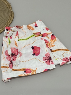 SHORT SAIA INSPIRAÇÃO FARM EM BENGALINE PREMIUM COM ZÍPER LATERAL - comprar online
